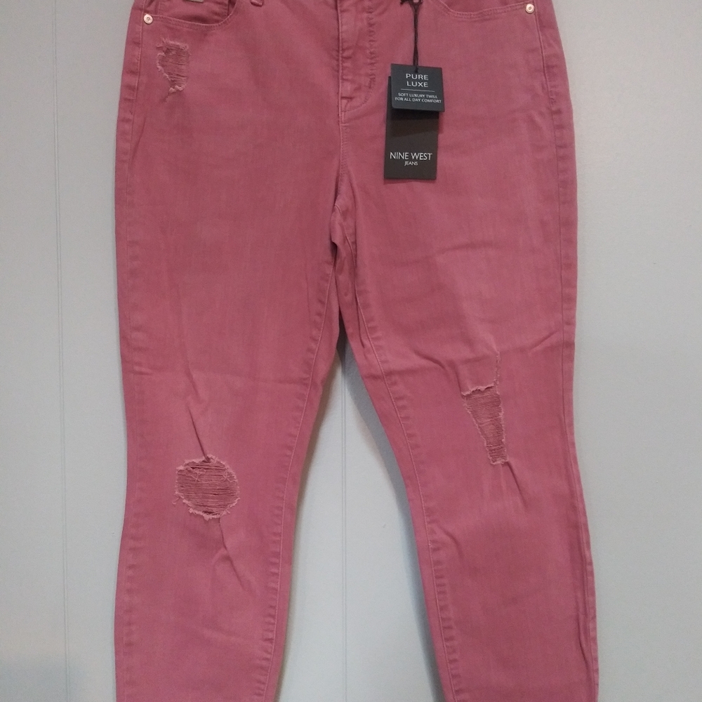 NWT! NINE WEST Gramercy Skinny Crop Jeans size8